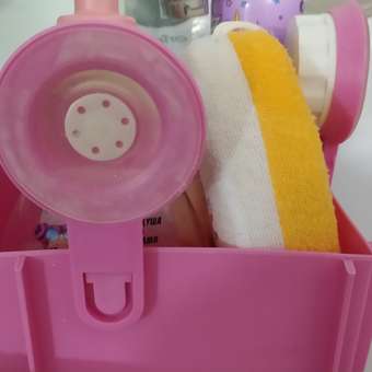 Полочка для ванной Keyprods угловая розовая: отзыв пользователя Детский Мир