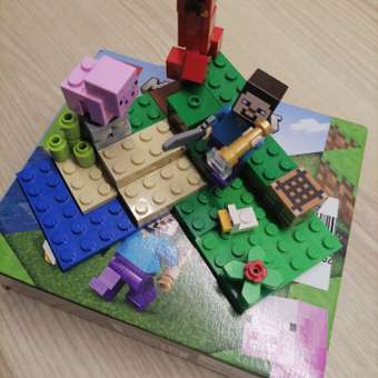Конструктор LEGO Minecraft Засада Крипера 21177: отзыв пользователя Детский Мир