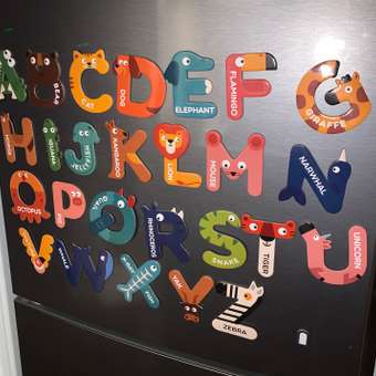 Игровой набор Mideer Магнитные буквы английского алфавита Животные: отзыв пользователя Детский Мир
