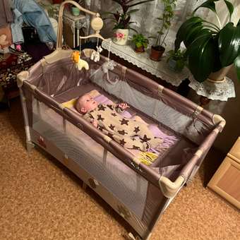 Манеж-кровать Babyton Dreamy Brown: отзыв пользователя Детский Мир
