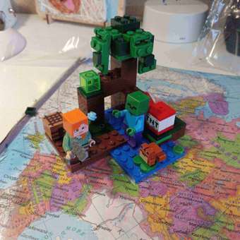 Конструктор LEGO Майнкрафт Болотное приключение 21240: отзыв пользователя Детский Мир