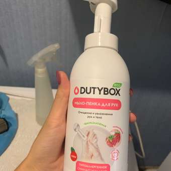 Жидкое мыло-пенка DUTYBOX гипоаллергенное с ароматом малины 500 мл: отзыв пользователя Детский Мир