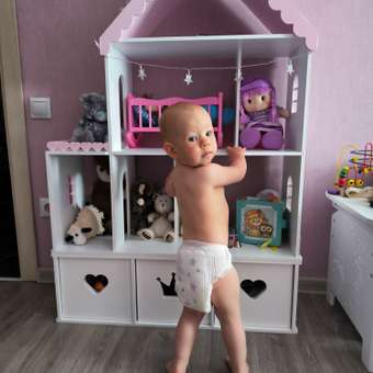 Кукольный дом Pema kids бело-розовый Материал МДФ: отзыв пользователя Детский Мир
