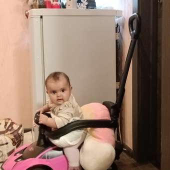 Каталка BabyCare Lamborghini с родительской ручкой розовый: отзыв пользователя Детский Мир