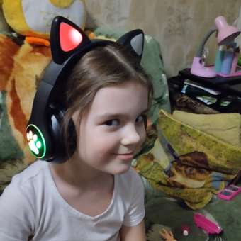 Наушники Fengchengjia toys bluetooth Черный: отзыв пользователя Детский Мир