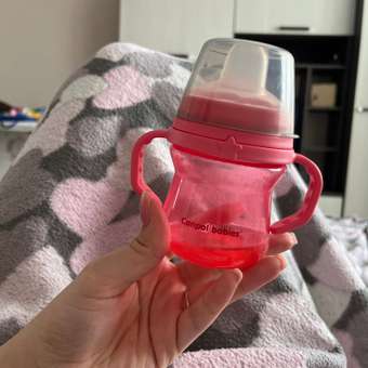 Поильник Canpol Babies First cup 150мл с 6месяцев Розовый: отзыв пользователя Детский Мир