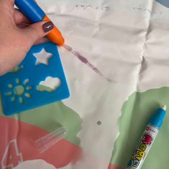 Коврик для рисования водой PELICAN HAPPY TOYS Море Детский набор: отзыв пользователя Детский Мир