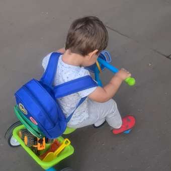 Велосипед трехколесный Kreiss сине-зеленый: отзыв пользователя Детский Мир