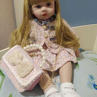 Кукла Реборн Блондинка NRAVIZA Детям Мягконабивная 60 см с одеждой и аксессуарами: отзыв пользователя Детский Мир