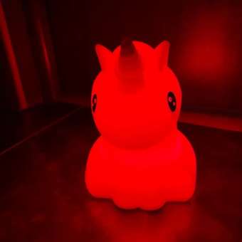 Ночник детский силиконовый Zeimas светильник Единорог с пультом 9 цветов: отзыв пользователя Детский Мир
