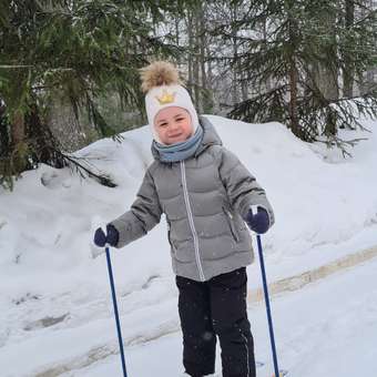 Лыжи Олимпик Лыжики-пыжики+палки МПЛ 115.00: отзыв пользователя Детский Мир