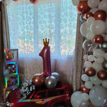 Воздушные шары набор Мишины шарики фотозона на праздник день рождения для ребенка 105 шт: отзыв пользователя Детский Мир