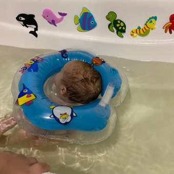 Круг для купания ROXY-KIDS надувной на шею Flipper голубой: отзыв пользователя Детский Мир