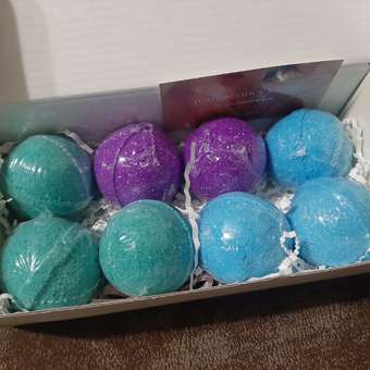 Бомбочки для ванны Cosmeya с шиммером Набор из 8 бурлящих шаров с морской солью: отзыв пользователя Детский Мир