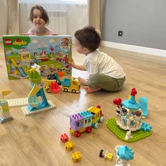 Конструктор LEGO DUPLO Town Парк развлечений блочный: отзыв пользователя Детский Мир