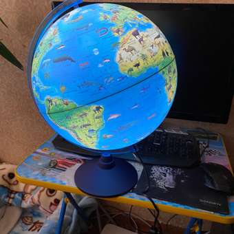 Глобус Globen Зоогеографический детский с LED-подсветкой 32 см: отзыв пользователя Детский Мир