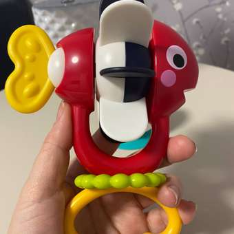 Погремушка Прорезыватель MyMoon на присоске тактильные развивающие игрушки: отзыв пользователя Детский Мир
