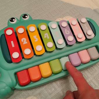 Ксилофон Жирафики музыкальный инструмент развивающая игрушка. Весёлый крокодил: отзыв пользователя Детский Мир