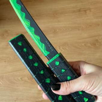 Деревянный нож Танто PalisWood Малахит на магнитах с подставкой: отзыв пользователя Детский Мир