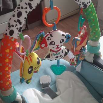Дуга игровая с игрушками Zeimas Далматинец Спарки развивающая подвеска на коляску и кроватку: отзыв пользователя Детский Мир