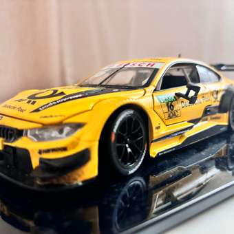 Машинка Mobicaro 1:24 BMW M4 DTM Желтая 68256B: отзыв пользователя ДетМир