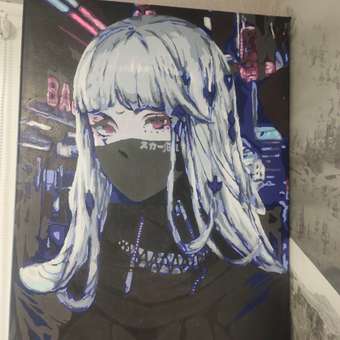 Картина по номерам Art on Canvas Девушка аниме холст на подрамнике 40*50: отзыв пользователя Детский Мир