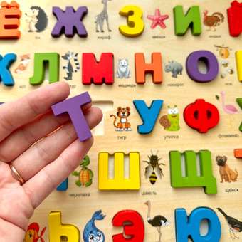 Игрушки для малышей Panawealth International Сортер-алфавит с картинками и деревянными буквами: отзыв пользователя Детский Мир