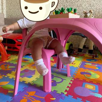 Комплект стол + стул KETT-UP ОСЬМИНОЖКА пластиковый розовый: отзыв пользователя Детский Мир