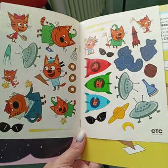 Книга МОЗАИКА kids Три кота Развивающие наклейки Космос: отзыв пользователя ДетМир