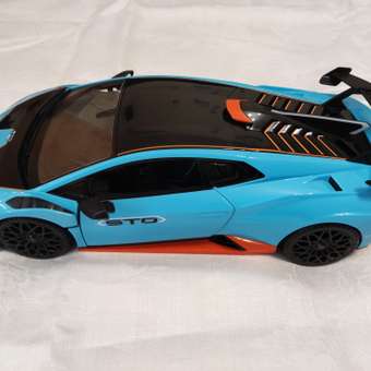 Машина Rastar РУ 1:14 Lamborghini Huracan STO USB Charging Голубая 98760: отзыв пользователя Детский Мир