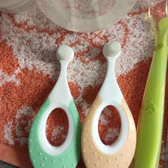 Зубная щетка ROXY-KIDS детская ультрамягкая Морской конек 2шт цвет зеленый-оранжевый: отзыв пользователя Детский Мир