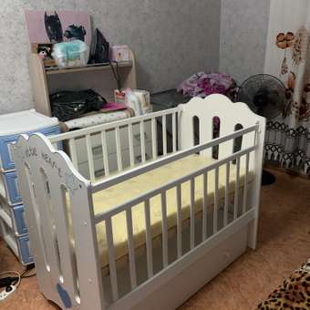 Детская кроватка ВДК прямоугольная, поперечный маятник (белый): отзыв пользователя Детский Мир
