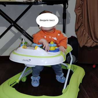 Ходунки Amarobaby Strolling Baby с электронной игровой панелью Зеленый: отзыв пользователя Детский Мир