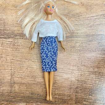 Одежда для кукол типа Барби VIANA свитер и юбка 2 предмета молочно-синий: отзыв пользователя Детский Мир