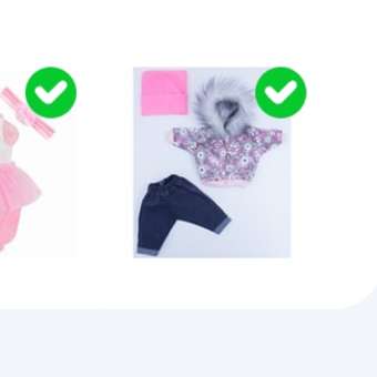 Комплект для пупса Модница 43-48 см: куртка с опушкой джинсы и шапочка 6120 розовый-розовый: отзыв пользователя Детский Мир