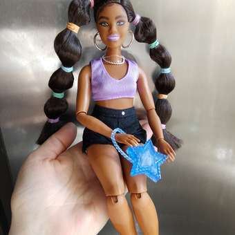 Кукла Barbie Экстра с переплетенными резинками хвостиками GXF10: отзыв пользователя Детский Мир