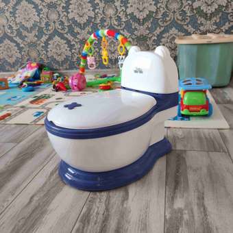Горшок детский RIKI TIKI baby унитаз анатомический с крышкой FG370 голубой: отзыв пользователя Детский Мир