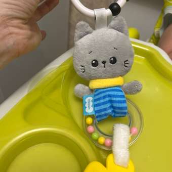 Игрушка подвеска Мякиши развивающая детская погремушка Котёнок Кекс для новорождённых на коляску подарок: отзыв пользователя Детский Мир