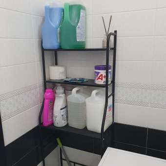 Стеллаж El Casa в ванную комнату узкий Черный: отзыв пользователя Детский Мир
