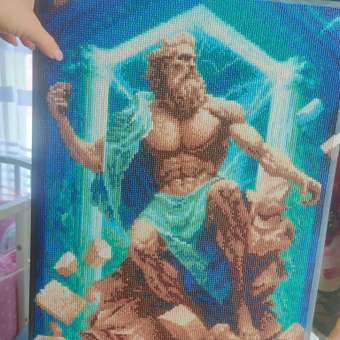 Алмазная мозаика Art sensation холст на подрамнике 40х50 см Зевс: отзыв пользователя Детский Мир