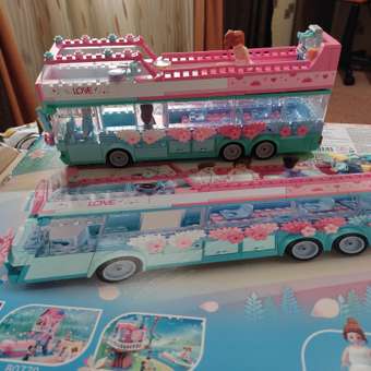 Конструктор SLUBAN Розовая мечта Свадебный автобус M38-B0769: отзыв пользователя Детский Мир