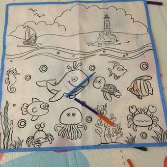 Коврик раскраска Kribly Boo Морской мир: отзыв пользователя Детский Мир