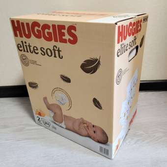 Подгузники Huggies Elite Soft для новорожденных 2 4-6кг 164шт: отзыв пользователя Детский Мир