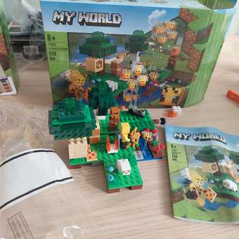 Конструктор MY WORLD Пчелиная ферма блочный: отзыв пользователя Детский Мир