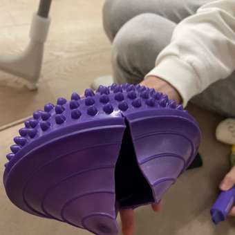 Фитбол Beroma с антивзрывным эффектом 65 см фиолетовый: отзыв пользователя Детский Мир