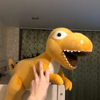 Игрушка мягконабивная Tallula Динозавр 55 см бежевый: отзыв пользователя Детский Мир