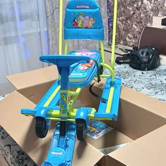 Снегокат NiKA kids Тимка Спорт с рулем, с ручкой, с колесами: отзыв пользователя ДетМир