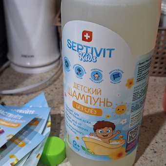 Детский шампунь для волос SEPTIVIT Premium Без слез 1л: отзыв пользователя Детский Мир