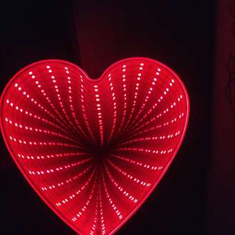 Ночник Uniglodis зеркальный Сердце красный цвет: отзыв пользователя Детский Мир
