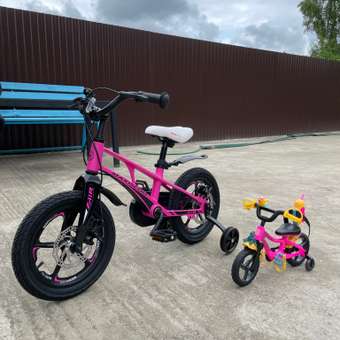 Детский двухколесный велосипед Maxiscoo Air делюкс плюс 14 розовый матовый: отзыв пользователя Детский Мир